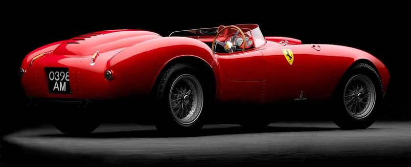 red classic ferrari